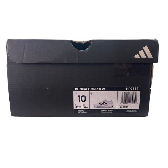 adidas Women's Run Falcon 3.0 Running Shoes Black/Cloud White Size 10 HP7557 New - Picture 10 of 10